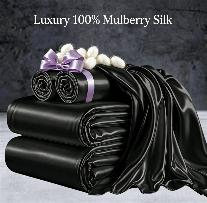 Silk Pillowcase Set - طقم أغطية سرير من الحرير الطبيعي