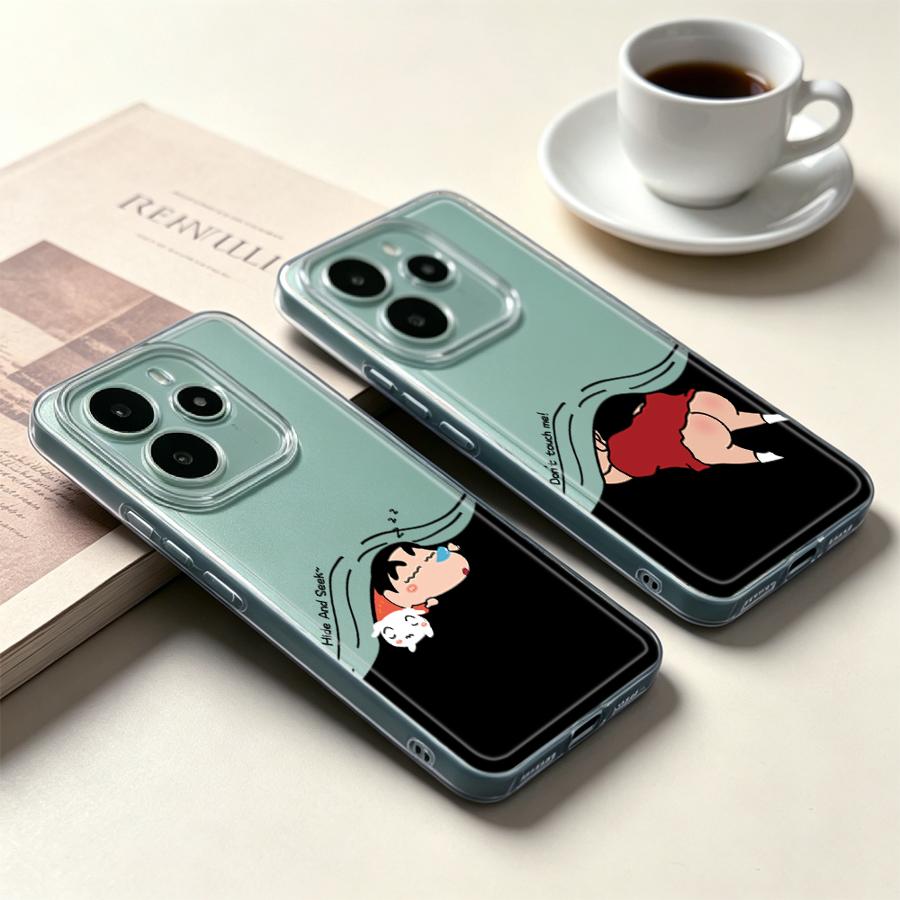 Xiaomi Redmi Note 13 - غطاء هاتف ناعم بتصميم كرتوني لشخصية