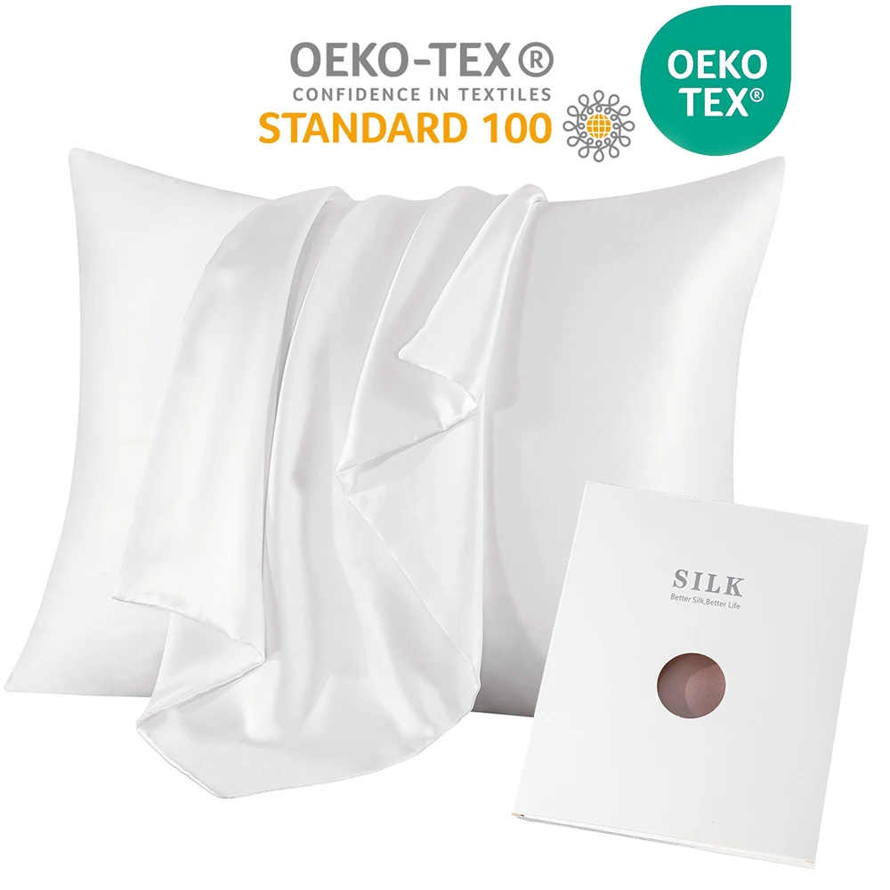 Silk Pillowcase Set - غطاء وسادة من الحرير الطبيعي الخالص