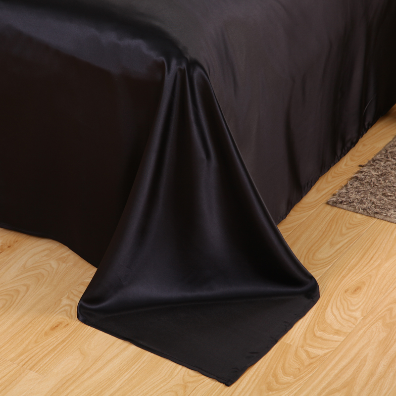 الساتان الأسود طقم سرير مع حاف - مراجعة Silk Pillowcase Set وسعره